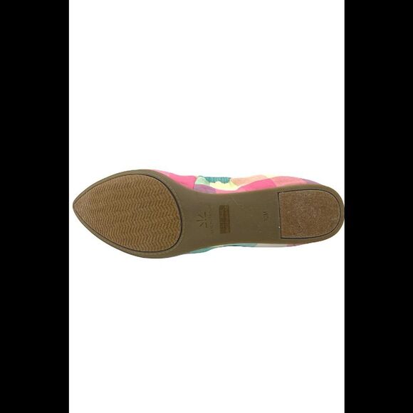 Isaac Mizrahi Plaid Ballet Flats with Bow Pink Multi - Medium - Picture 4 of 5